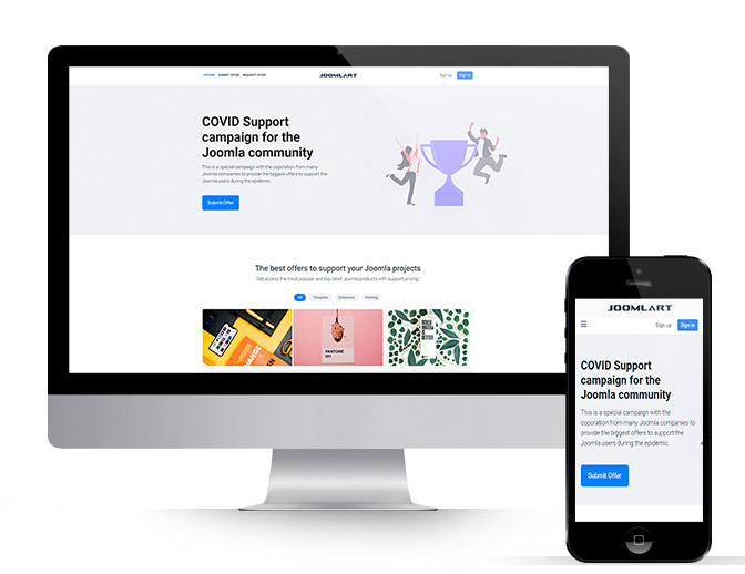 JA Campaign v2.0.0 — бесплатный шаблон Joomla 4